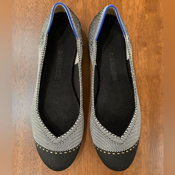 Rothy’s The Loafer Gray Mist Cap Toe Knit Flats Women’s Shoes Size 6 Eco Comfort - Picture 2 of 8